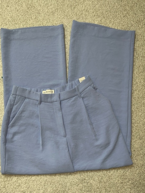 Abercrombie & Fitch Pants - Abercrombie & Fitch Light Blue High-Rise Trousers